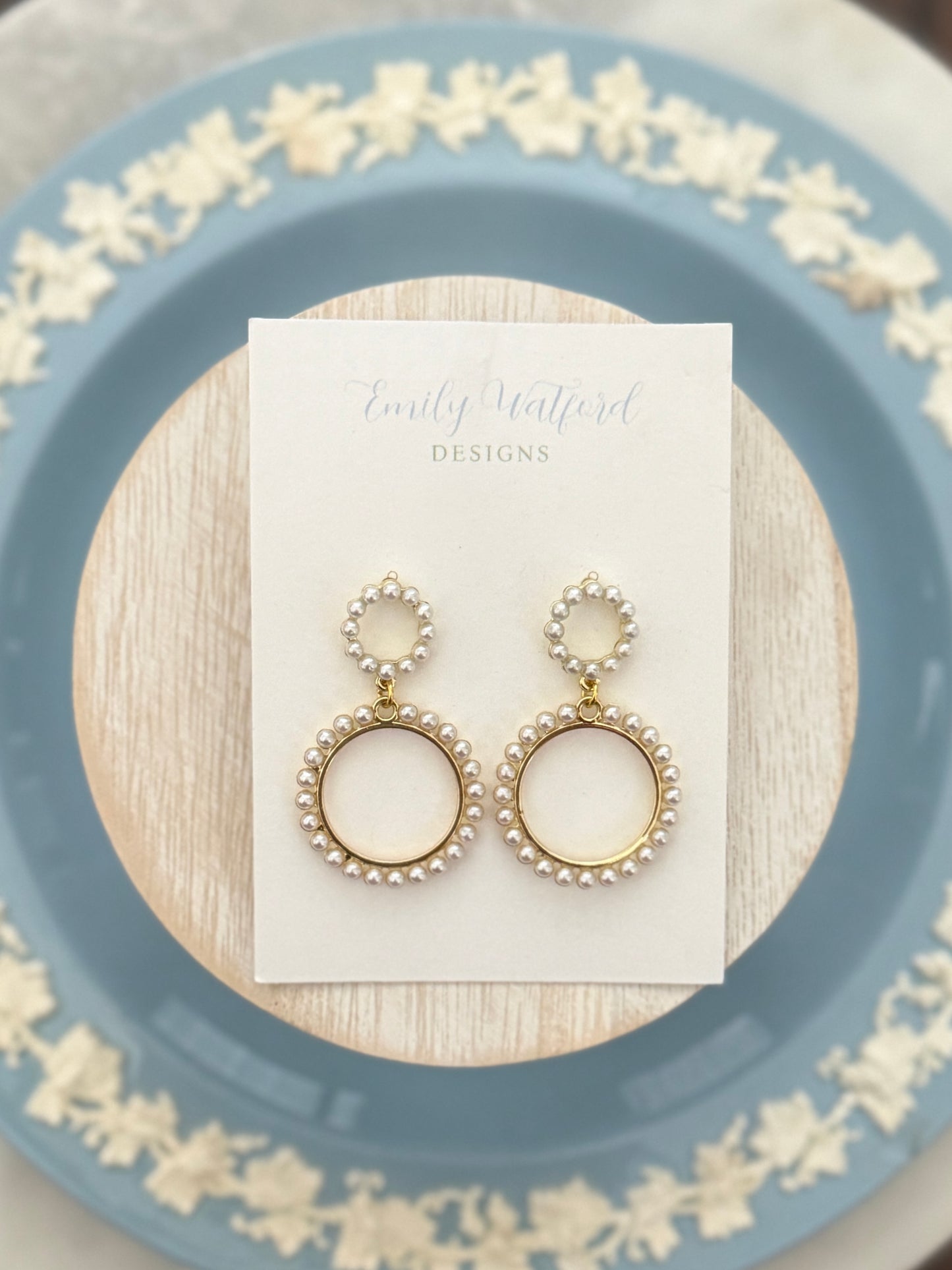 Pearl Circle Dangle