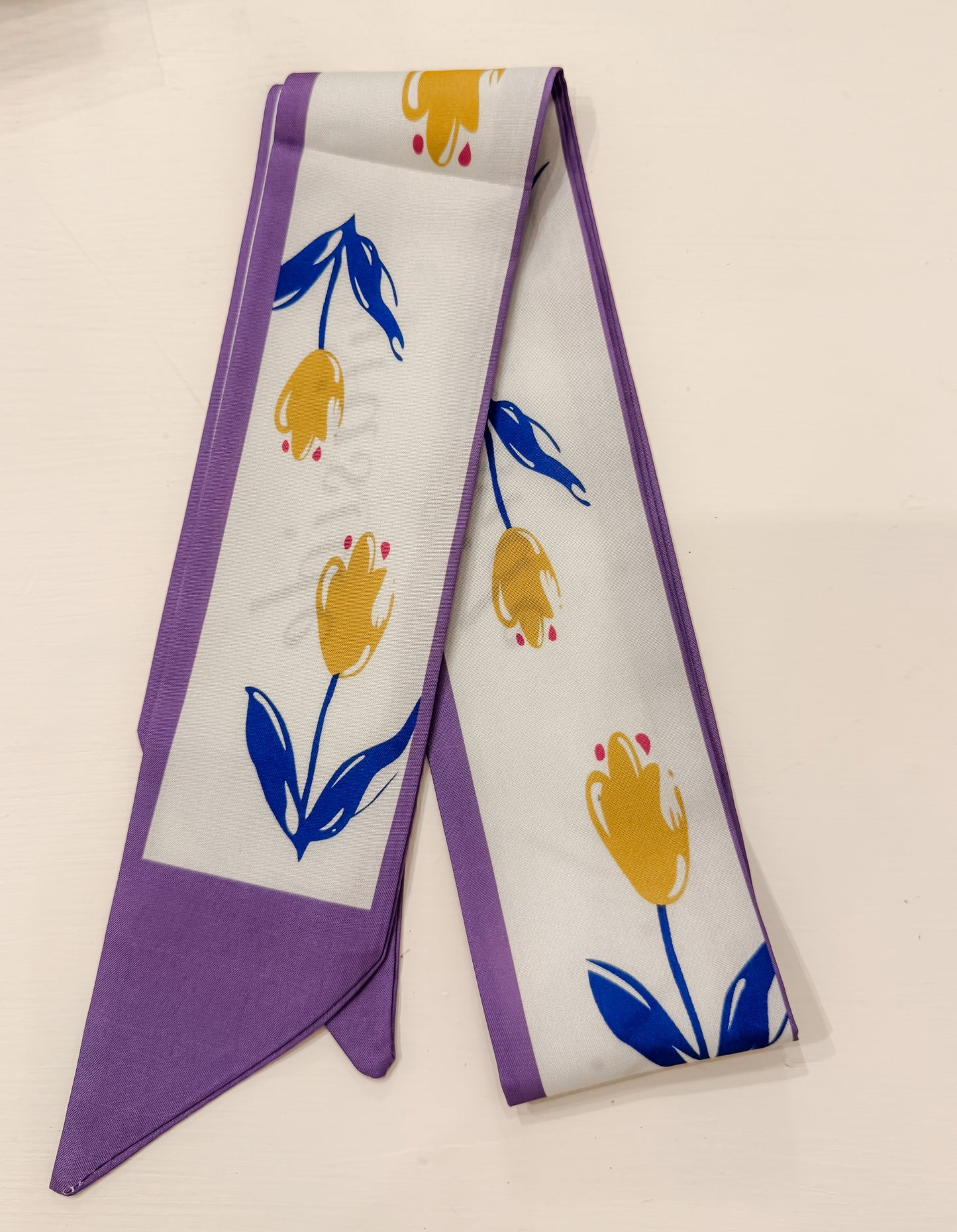 Purple Floral Scarf ONLY