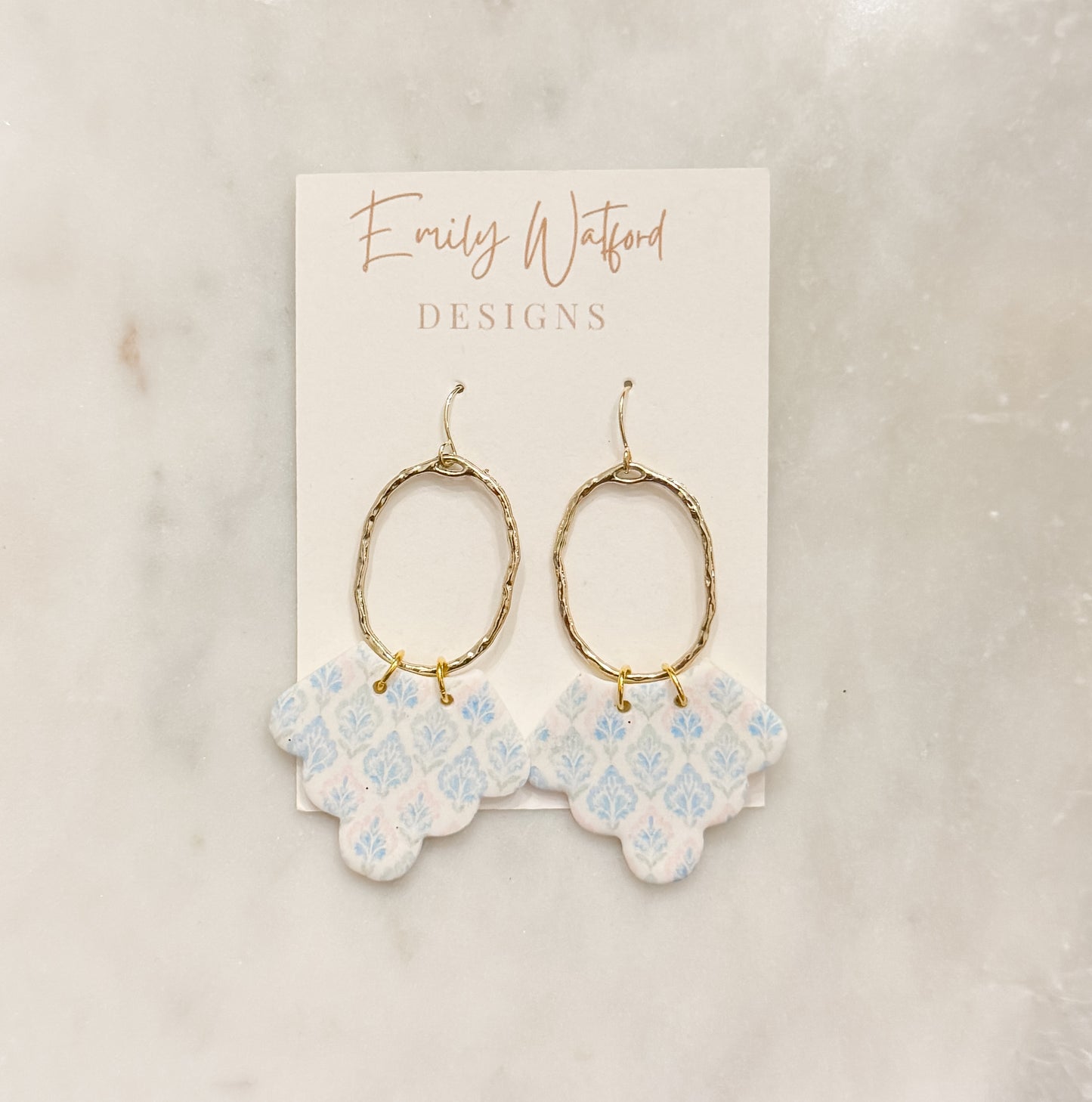 Grandmillenial scallop dangle