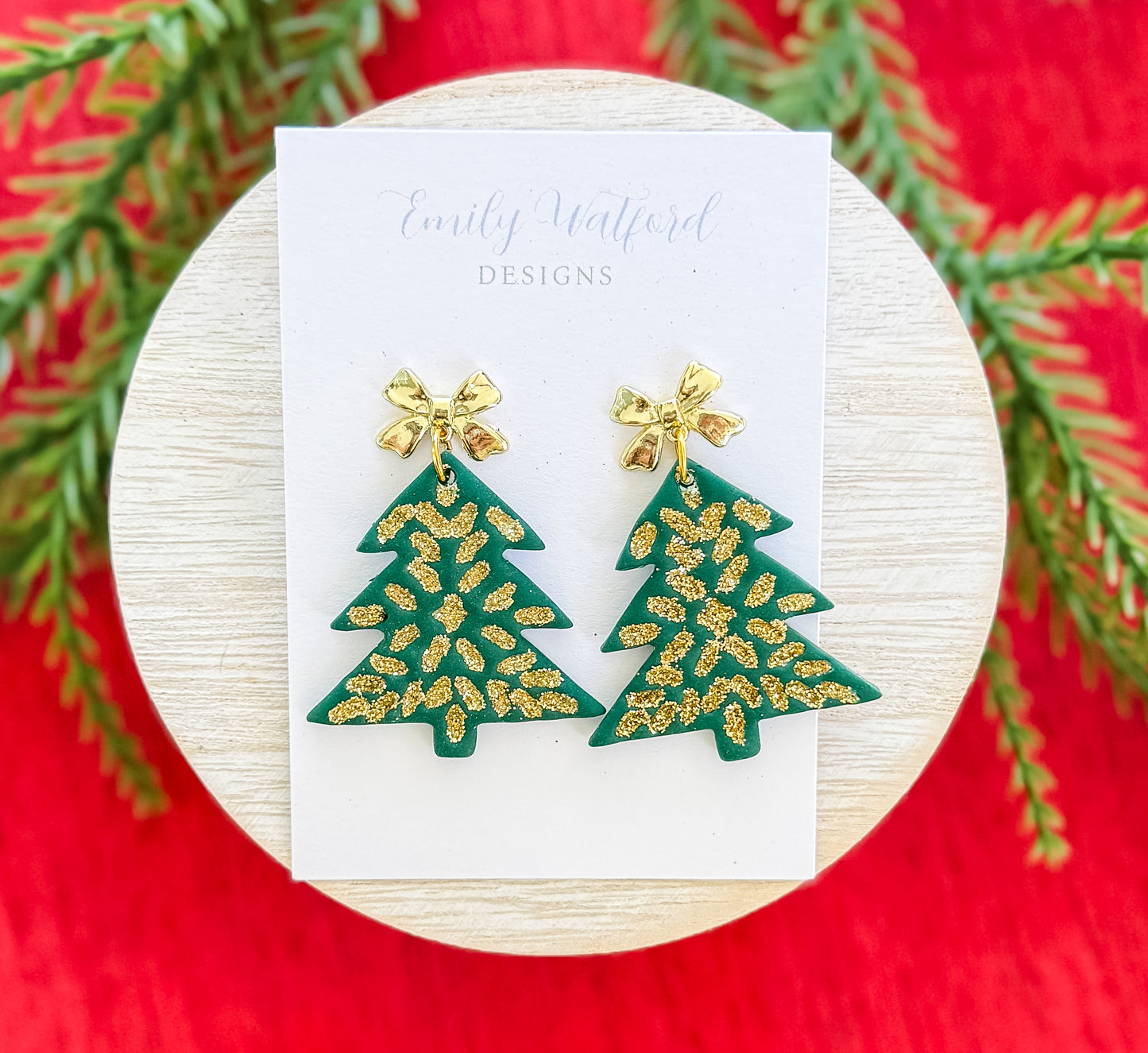 Glitter Gold Tree (Green)