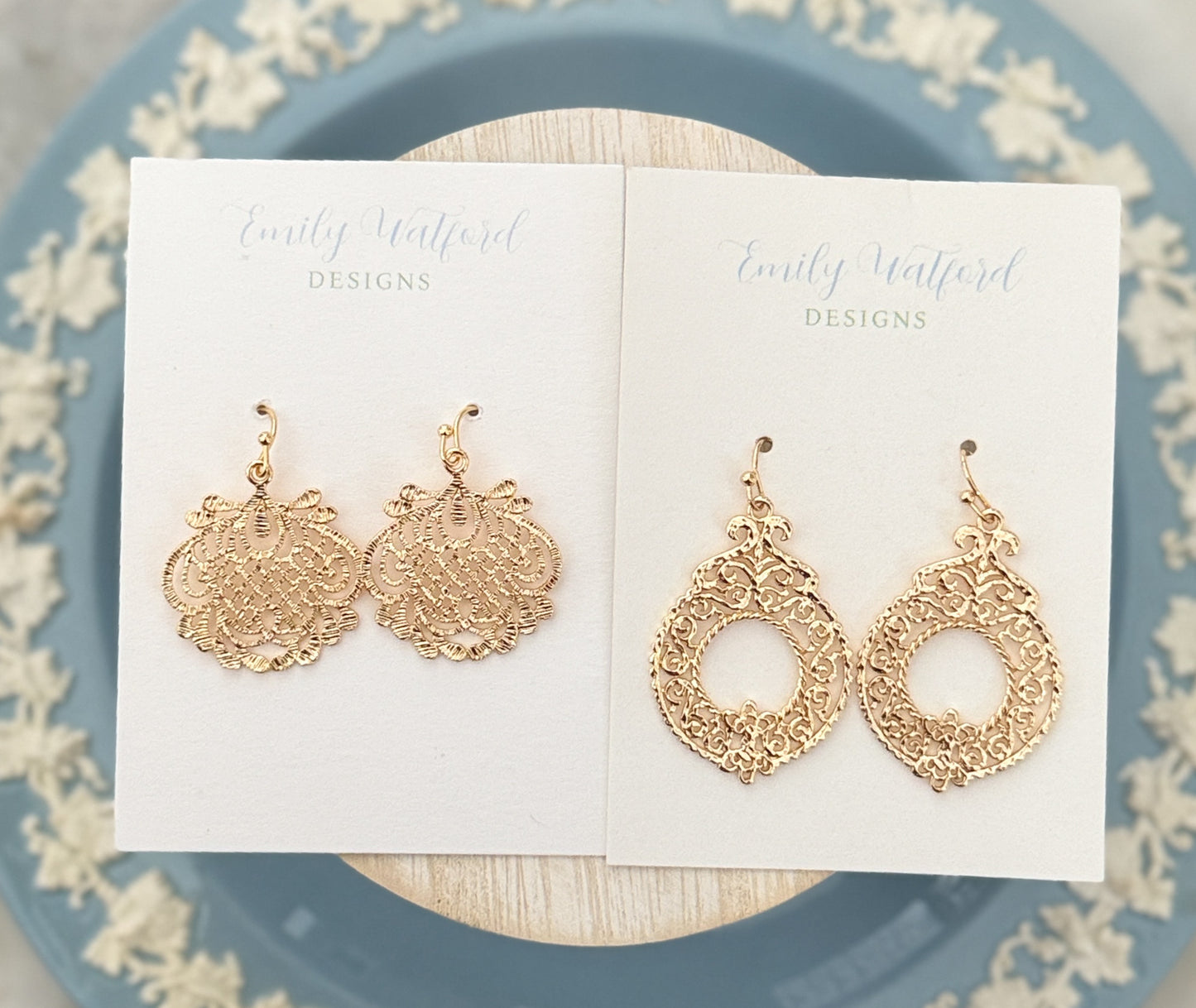 Gold Filigree Dangle