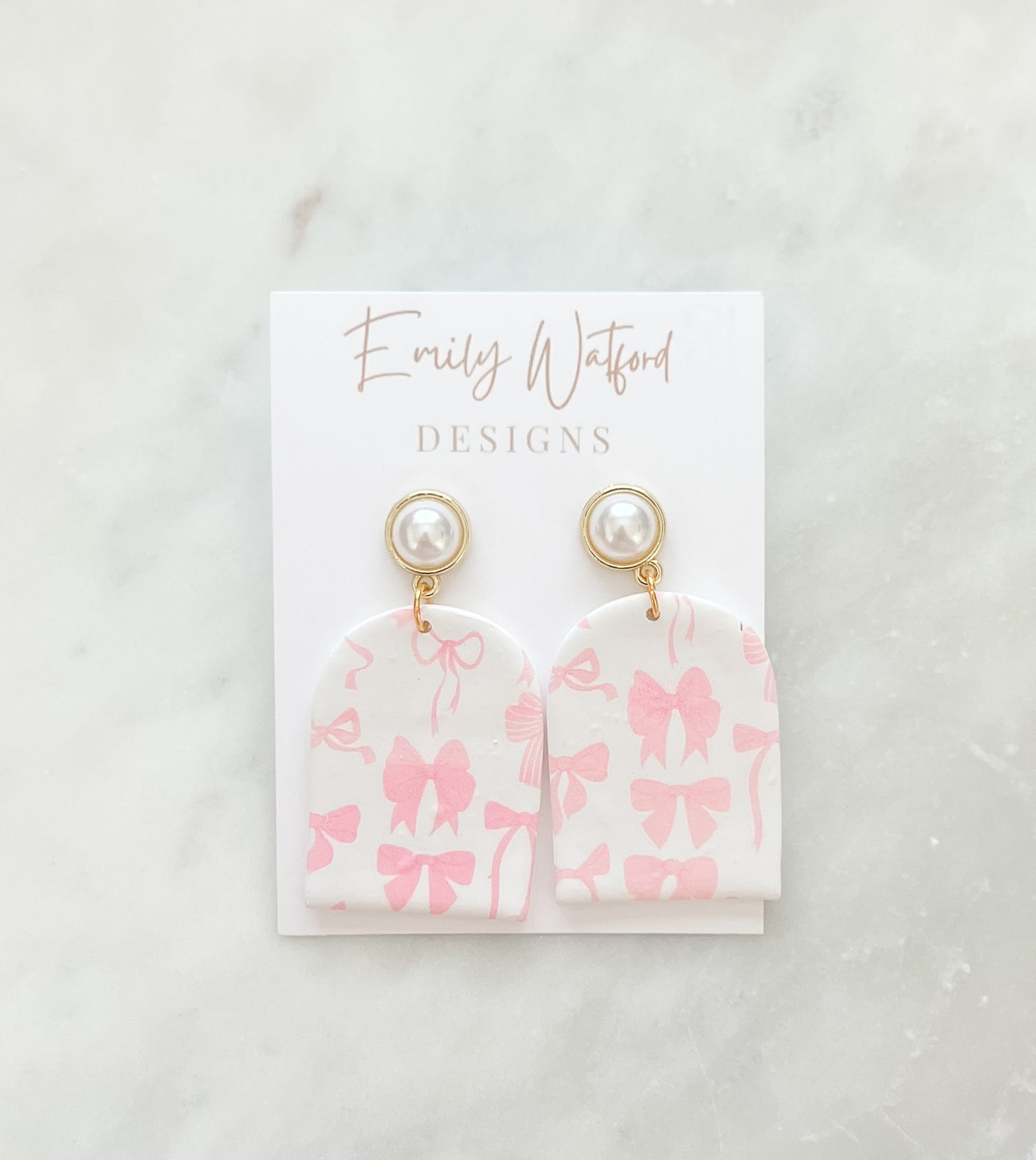 Pink Bow Print Arch
