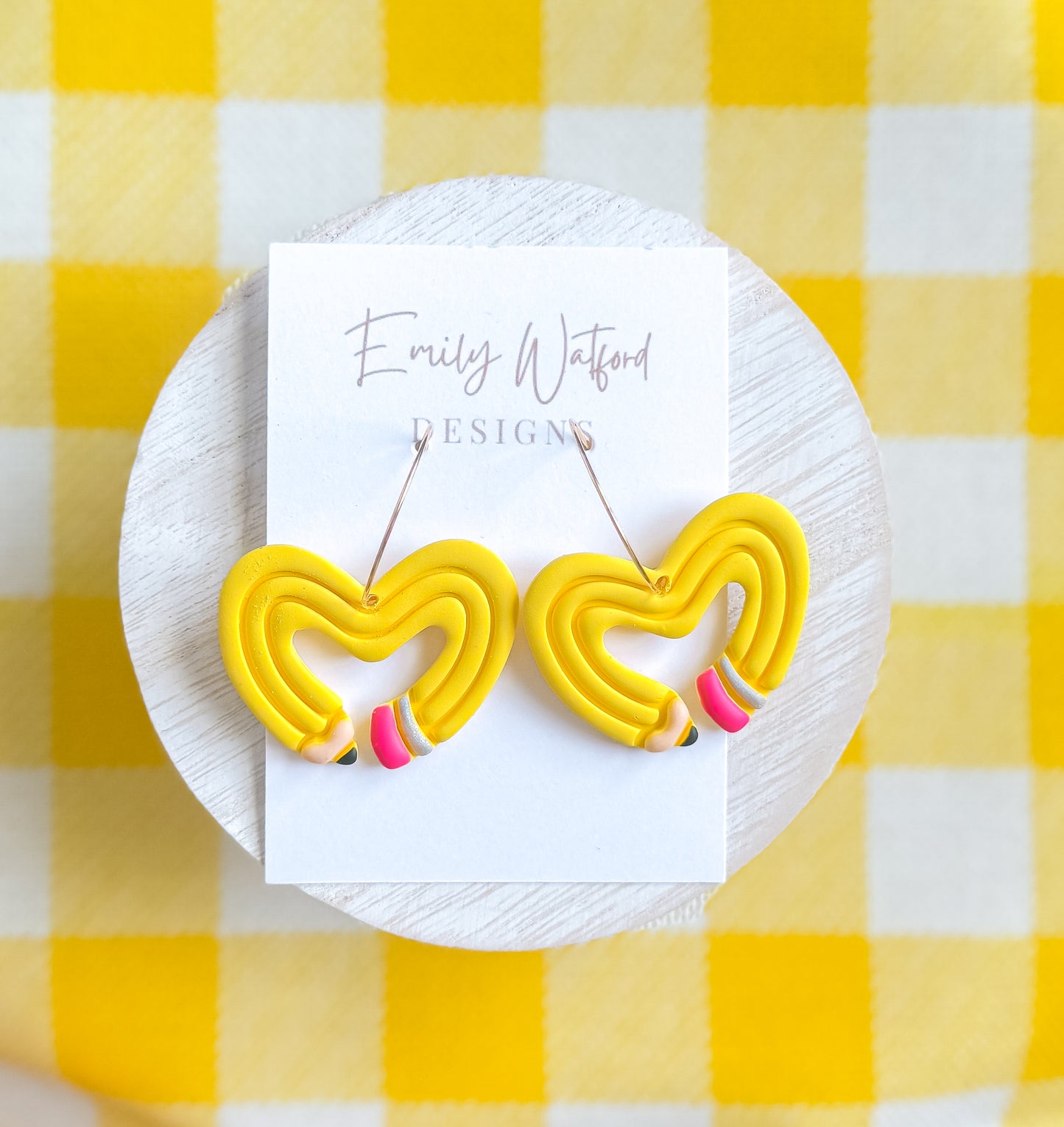 Pencil Heart Hoop