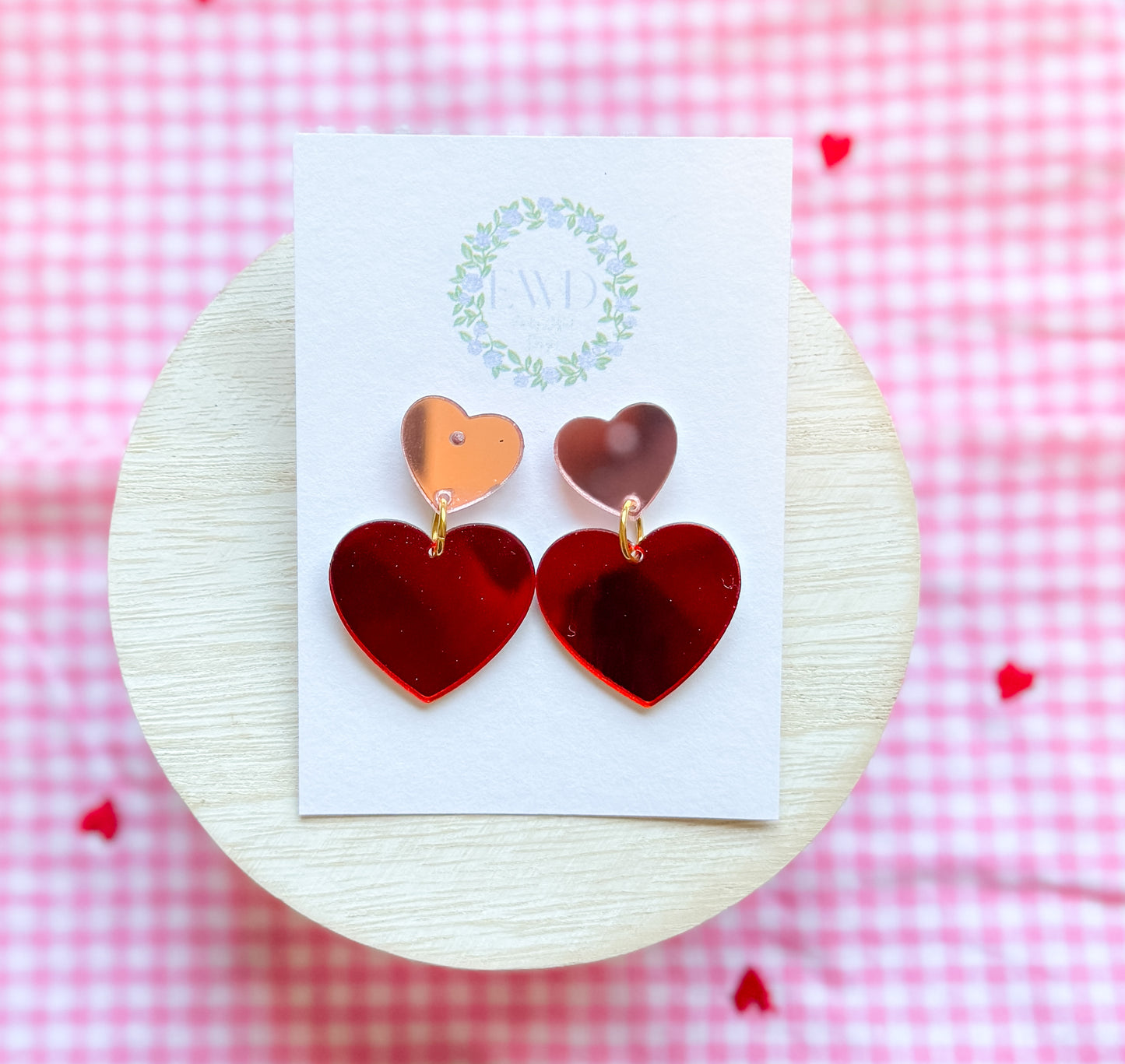 Acrylic Heart Dangle