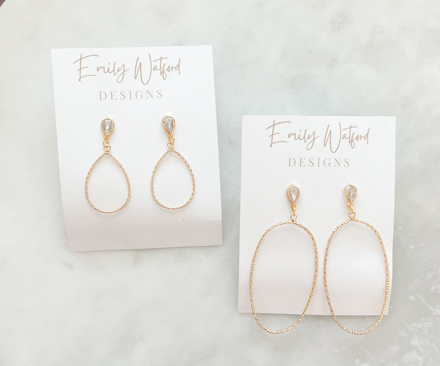 Teardrop Stud Dangle