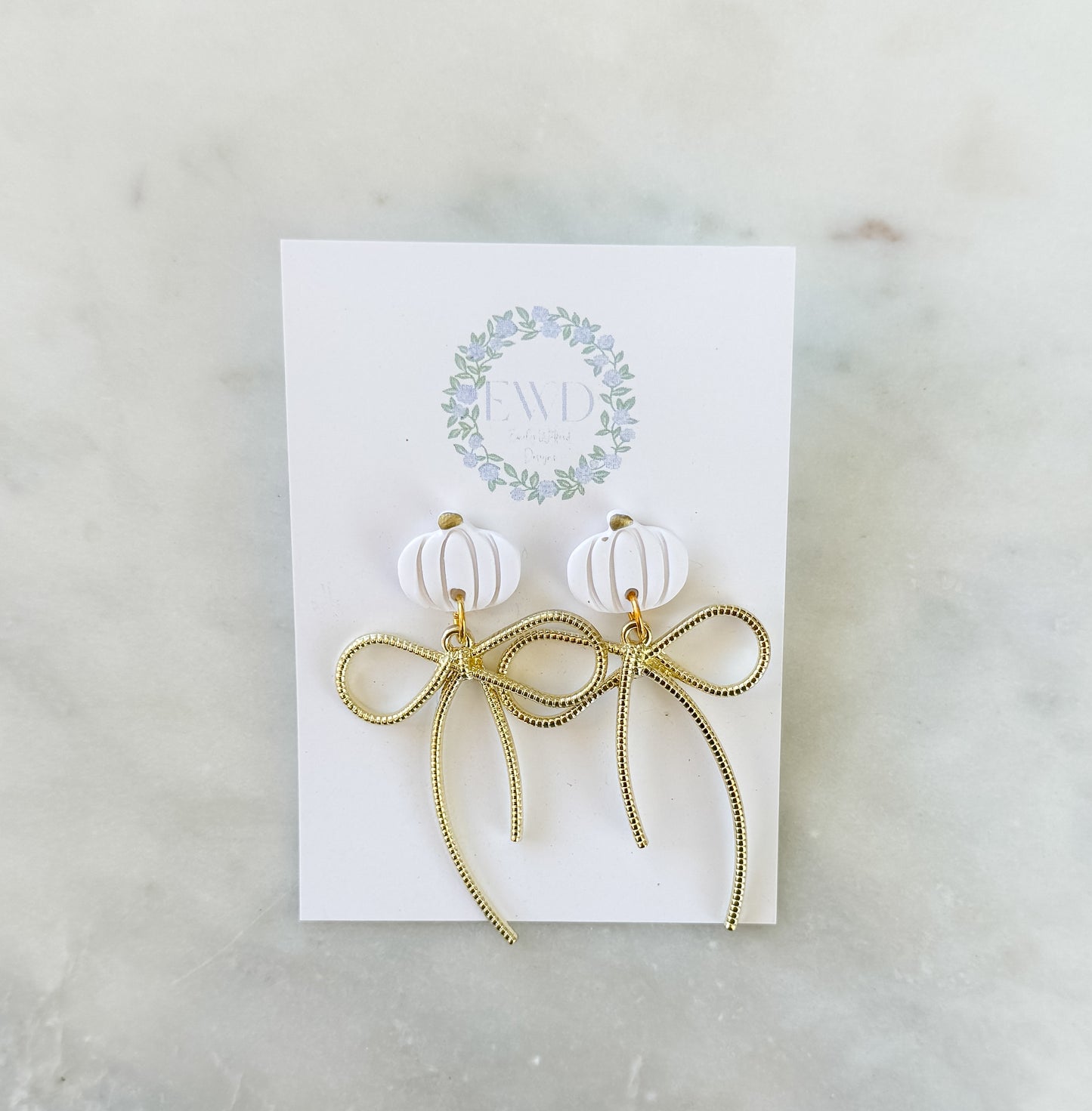 White Pumpkin Bow