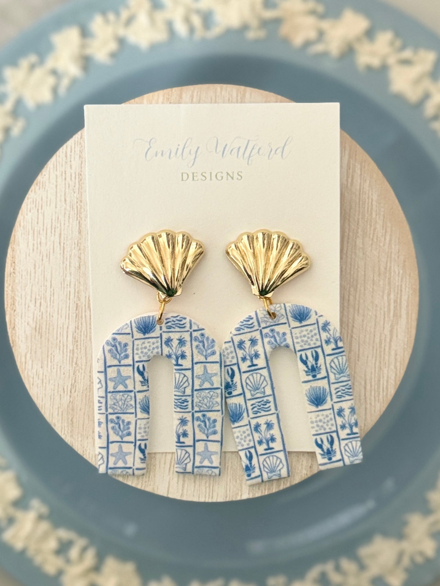 Coastal Print Dangle