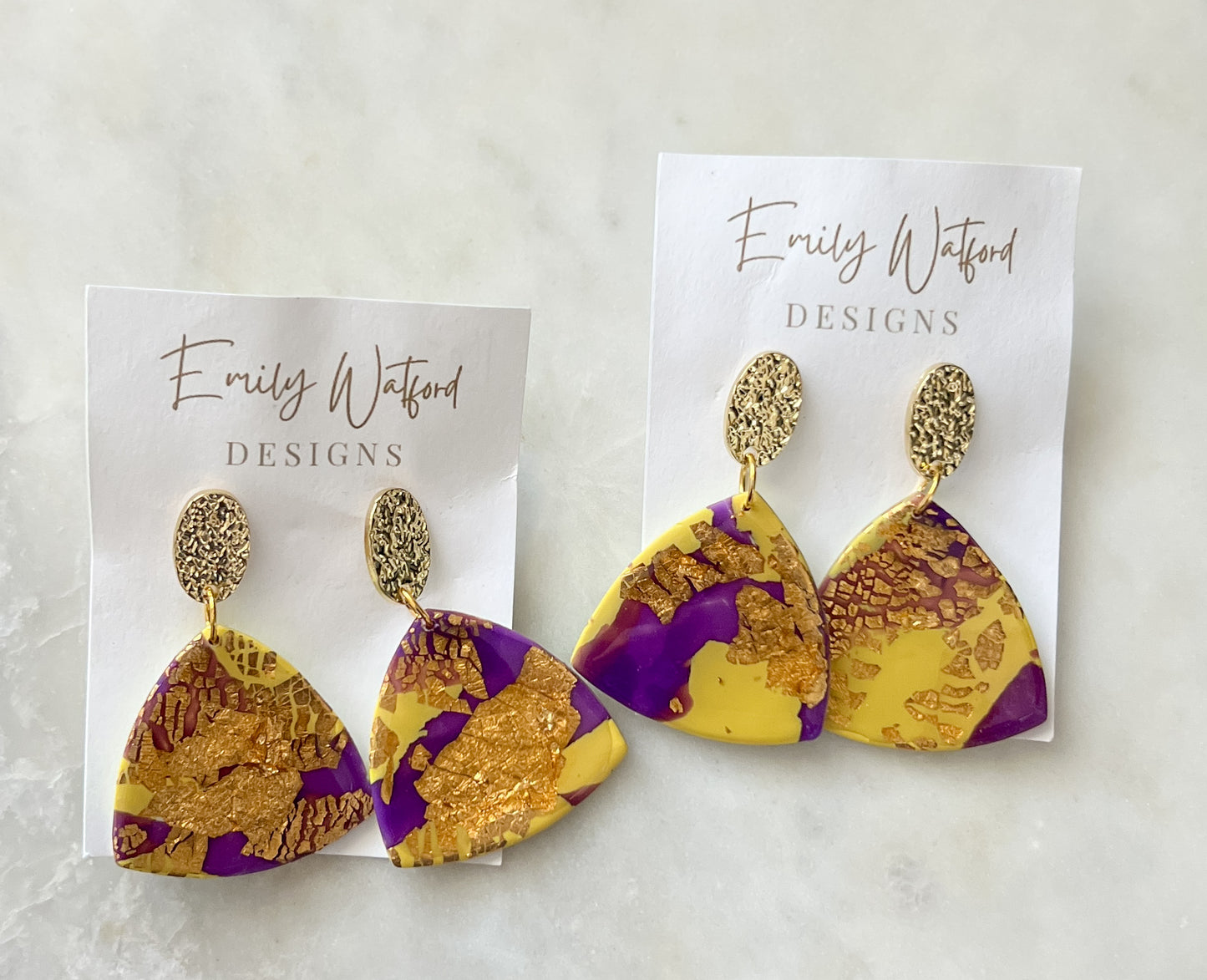 Purple/Gold Dangle