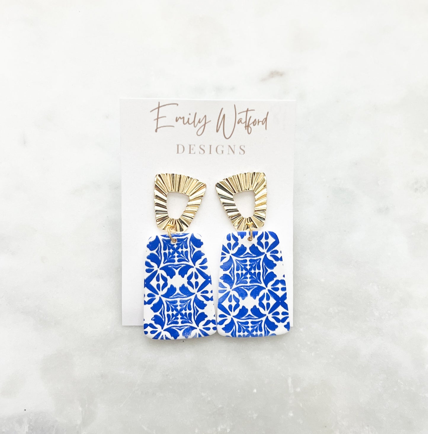 Blue Tile Rectangle
