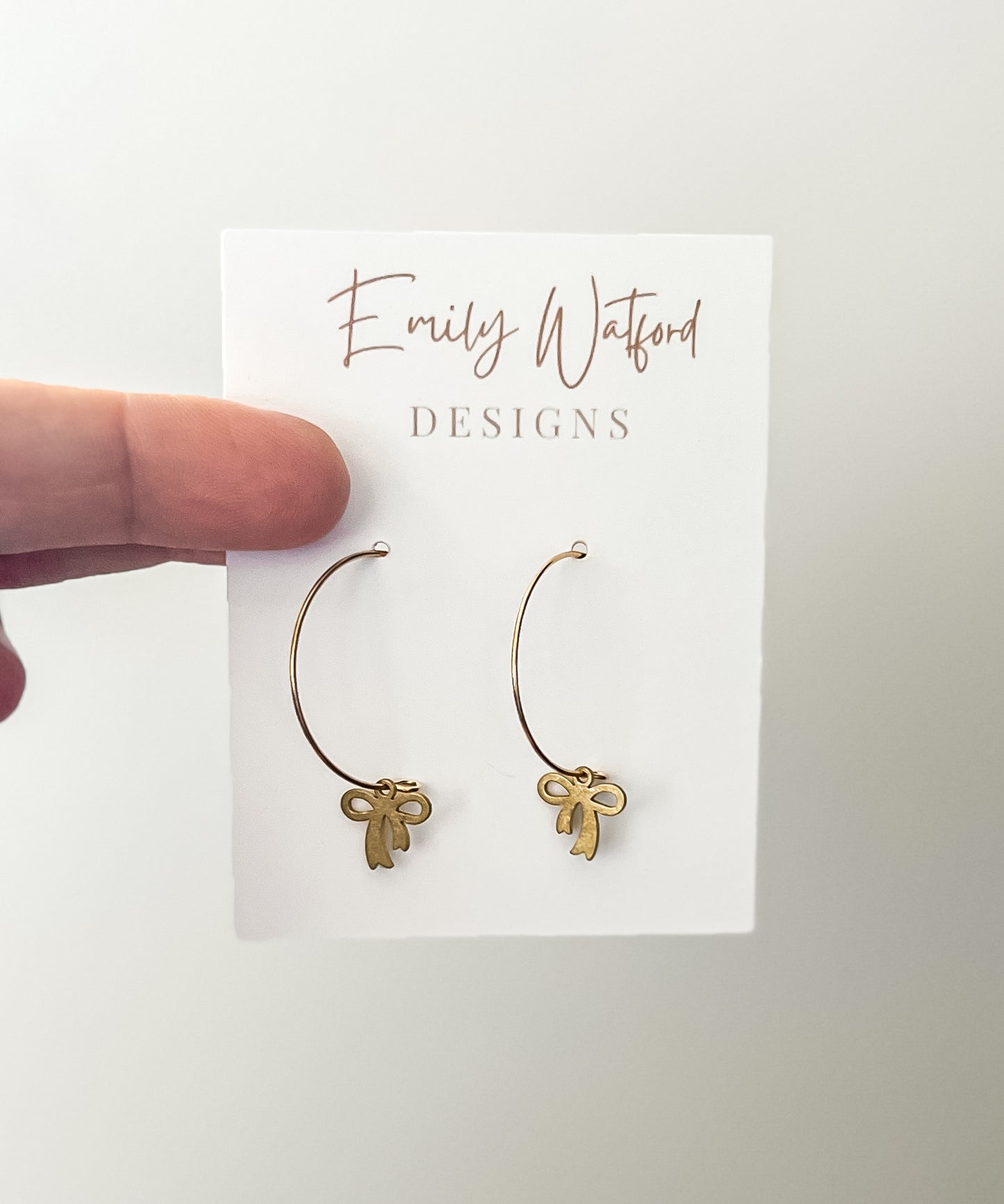 Tiny Bow Hoops