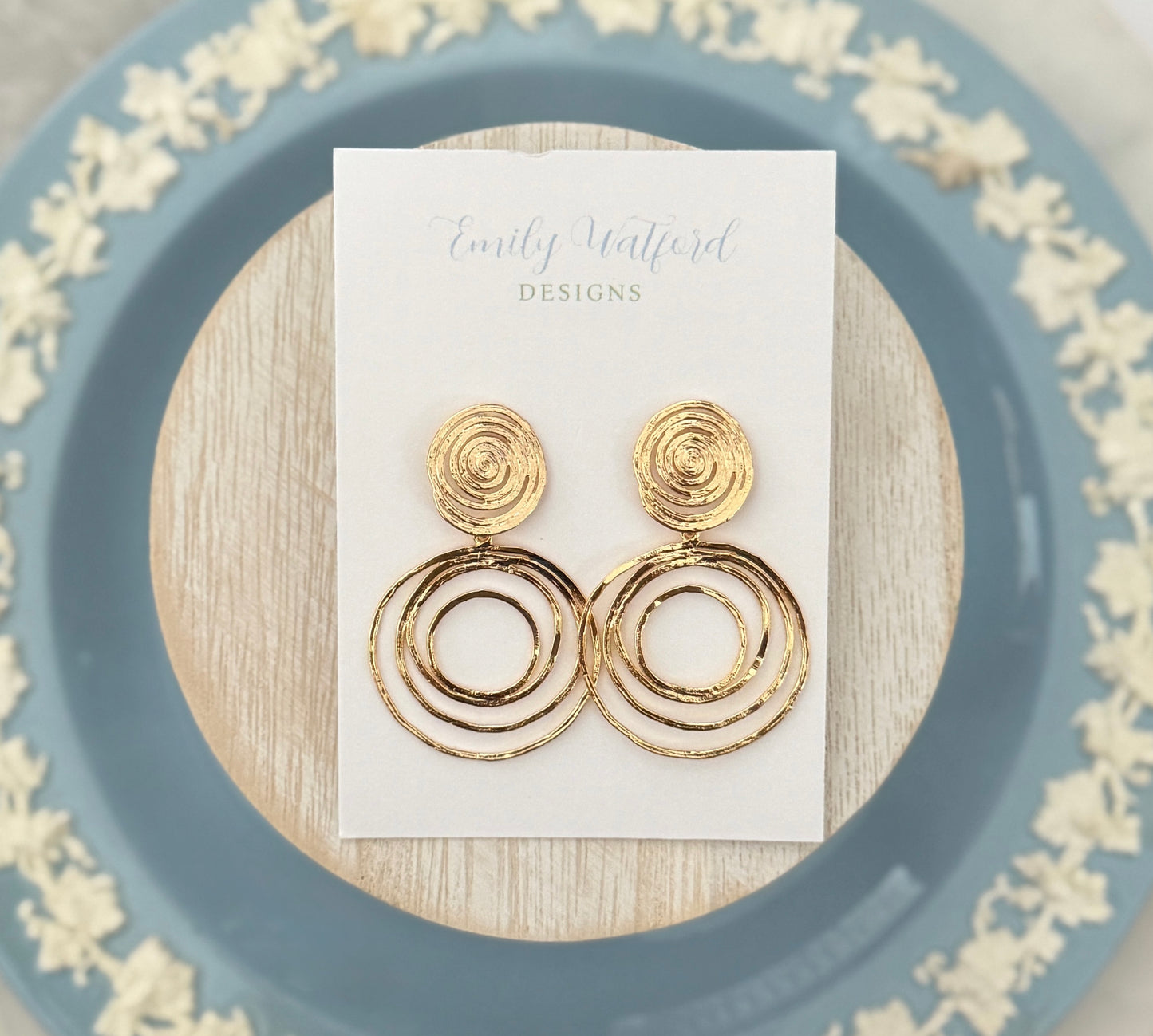 Circle Swirl Dangle