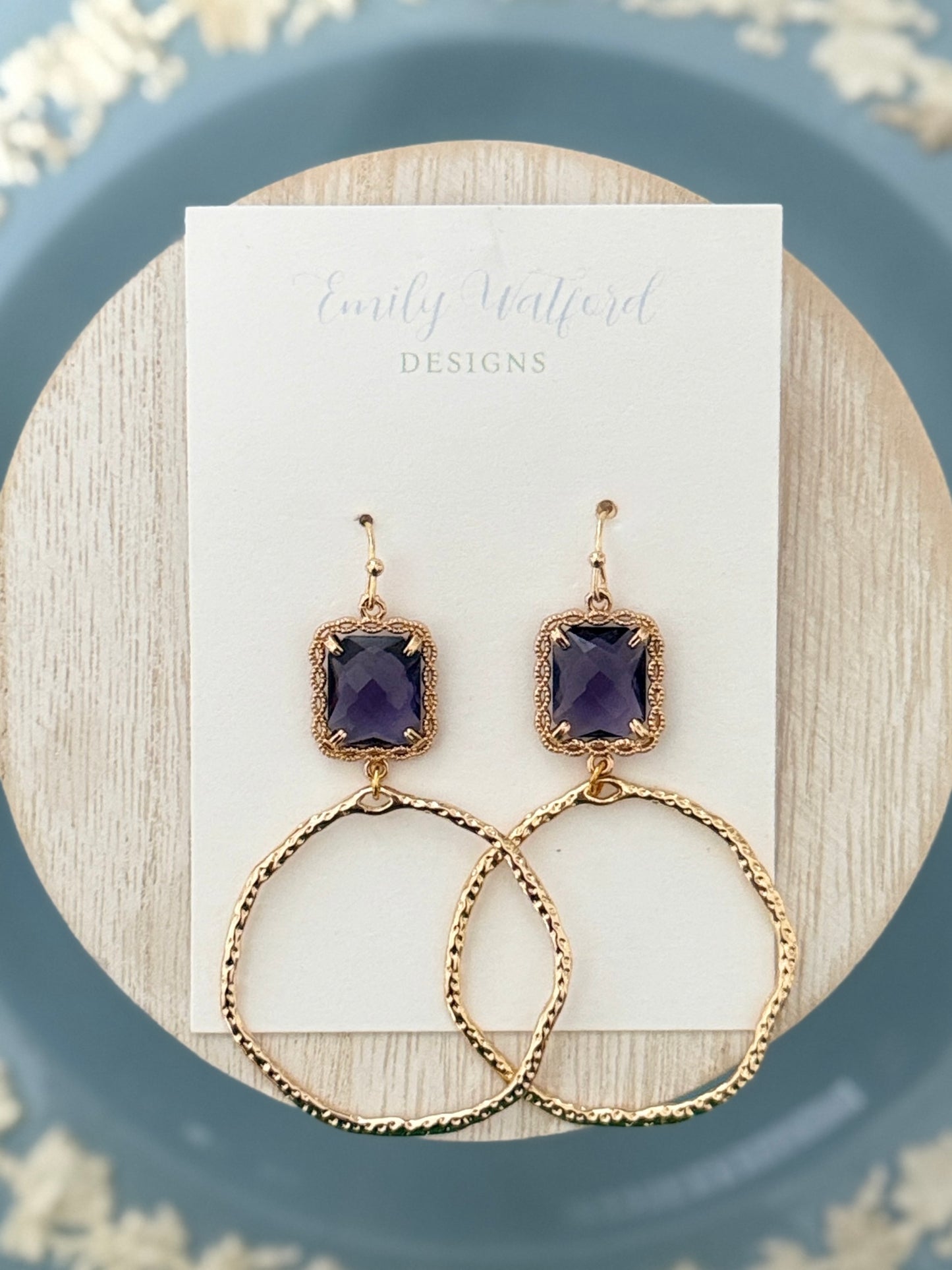 Purple Glass Circle - Large