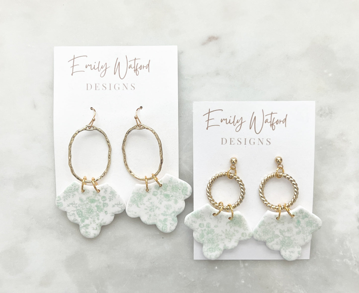 Green Floral Scallop