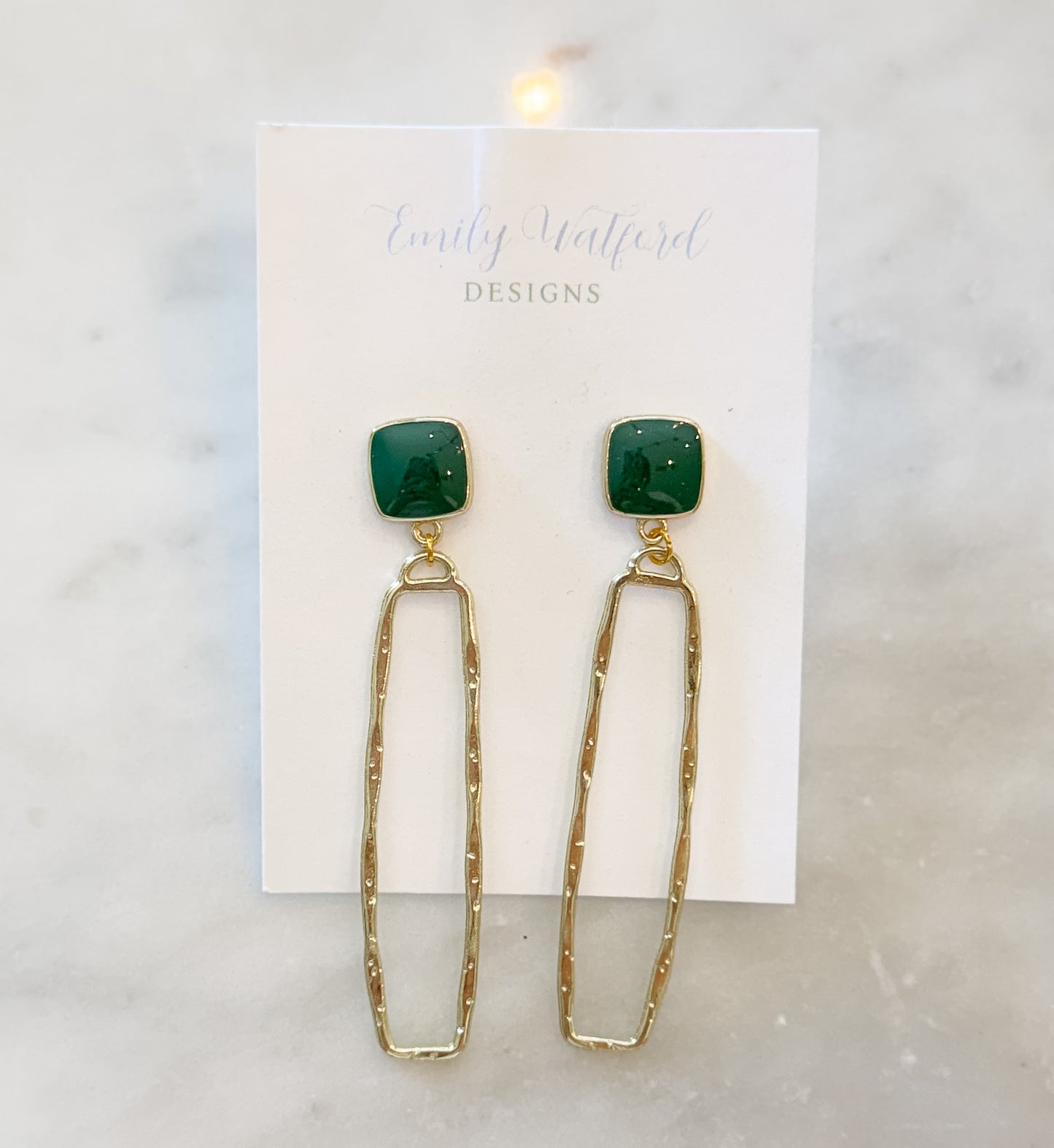 Green/gold dangle