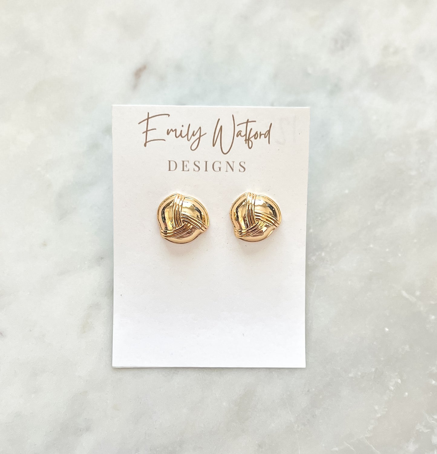 Gold Circle Stud