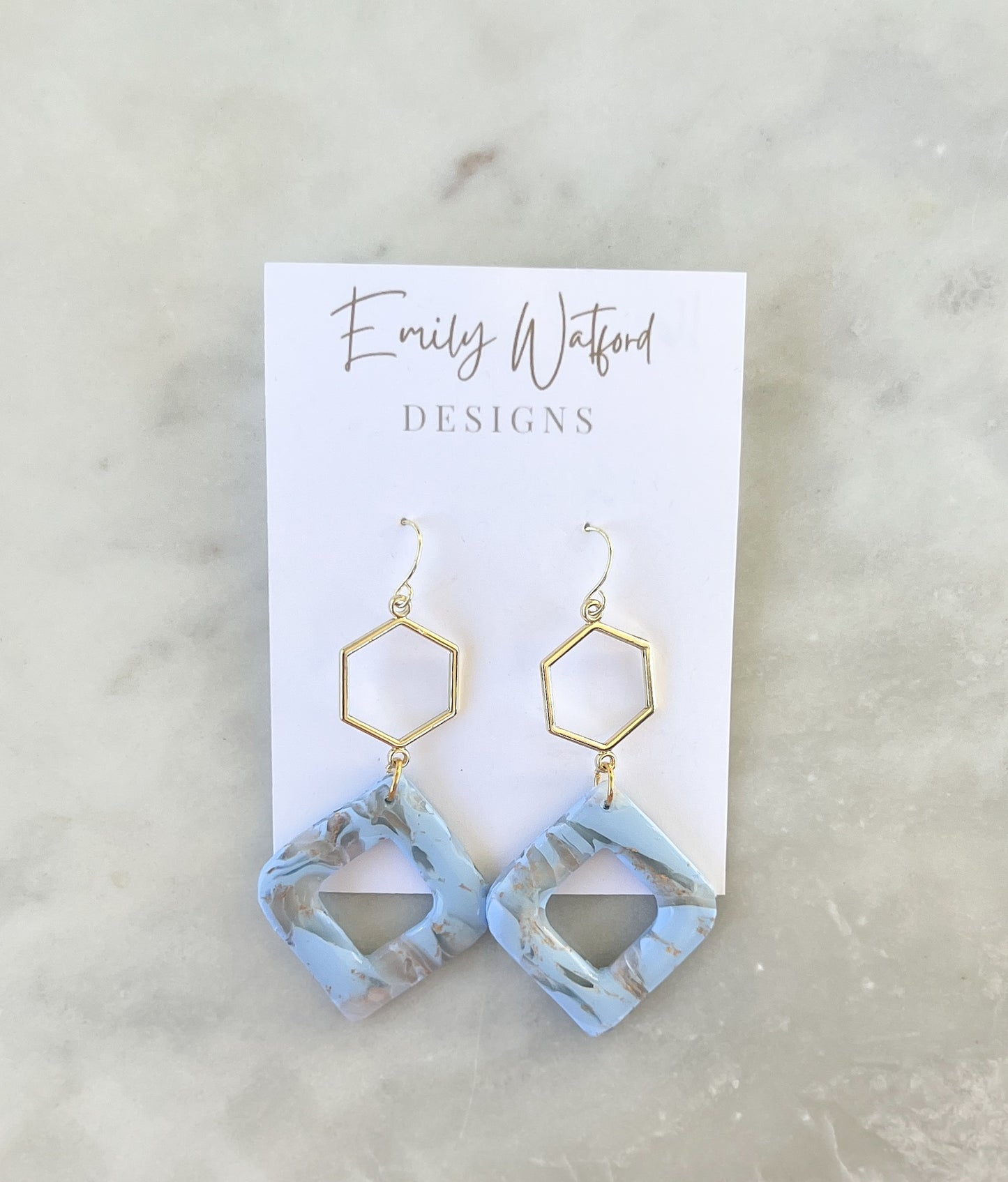 Blue Mix Hexagon