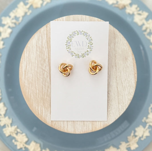 Gold Knot Studs