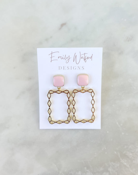 Pink Chain Dangle