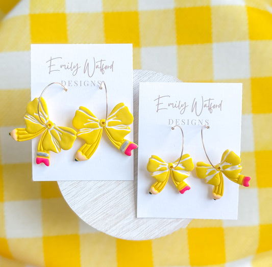 Pencil Bow Hoop