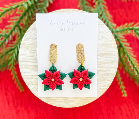 Poinsettia Dangle