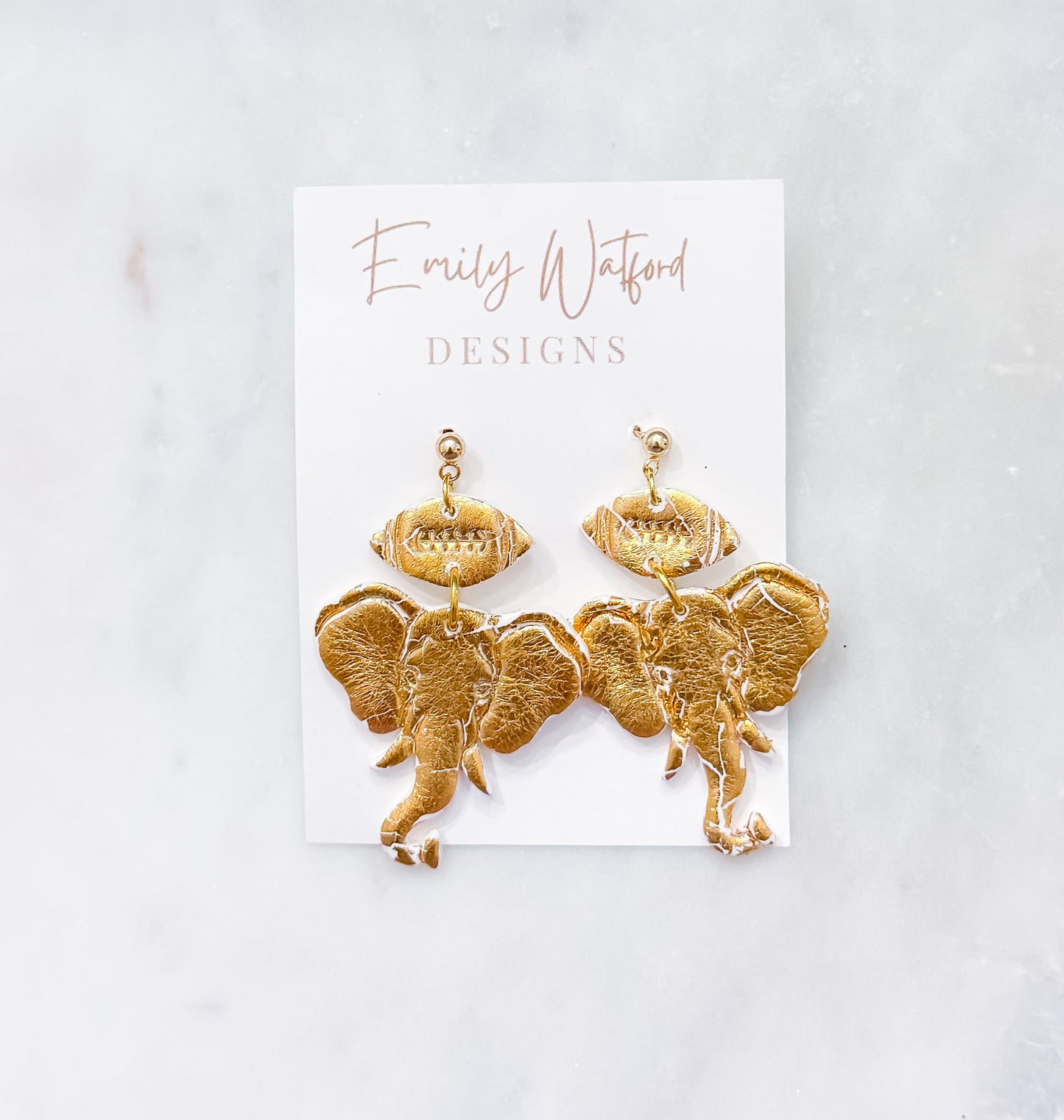 Golden Elephant dangle