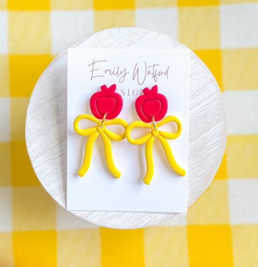 Apple Ribbon Bow