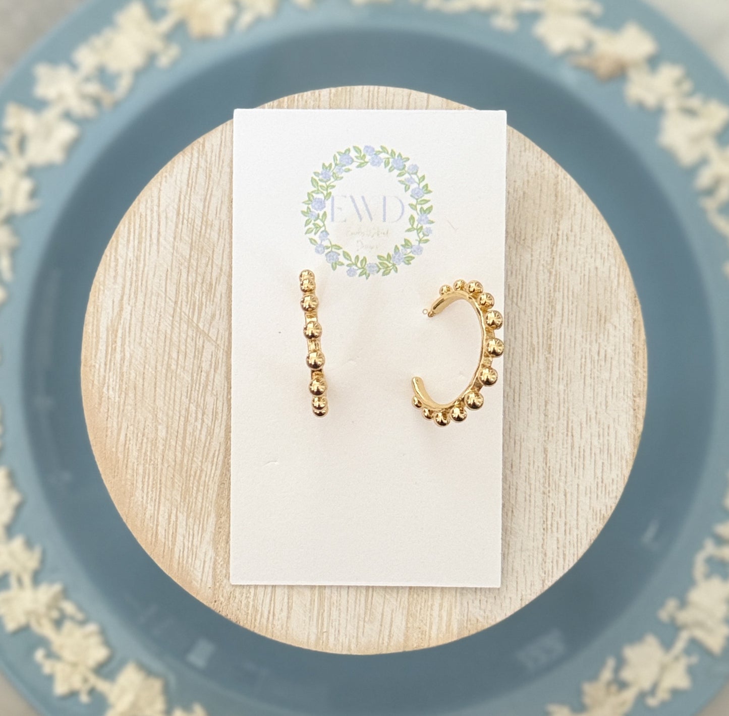 Beaded Hoops