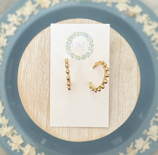 Beaded Hoops