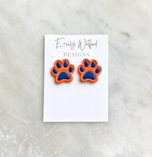 Paw Print Stud or Hoop