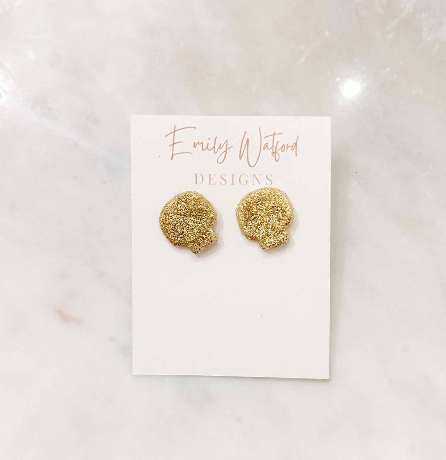 Glow in the dark skeleton stud