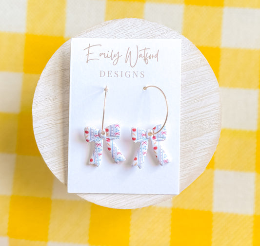 School Print Bow Hook