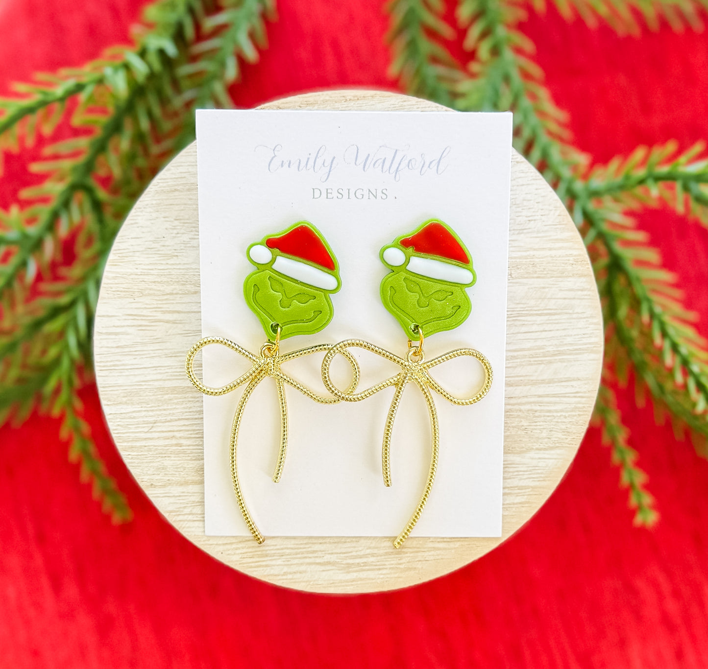 Green Man Bow Dangle