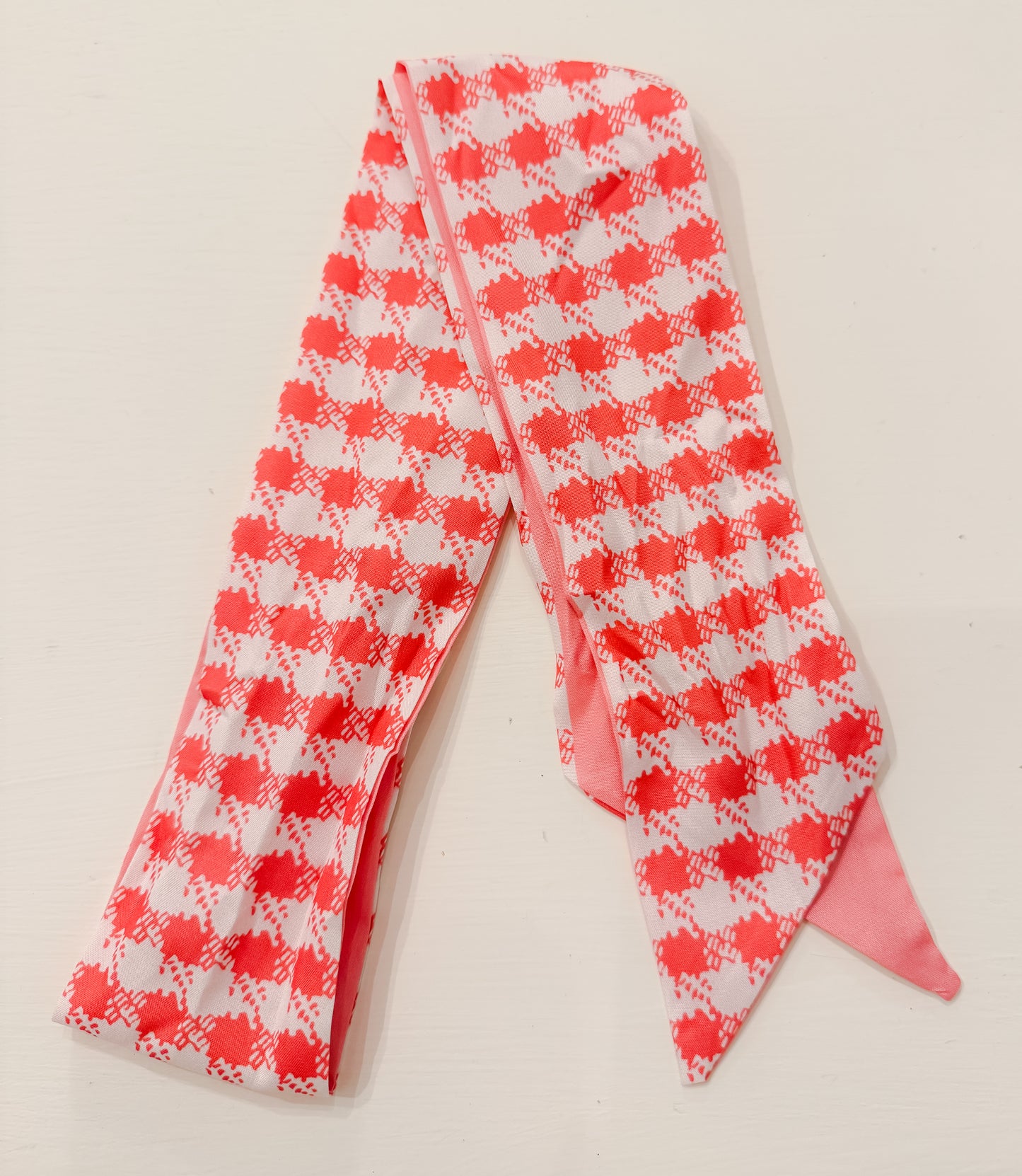 Pink Houndstooth Scarf ONLY
