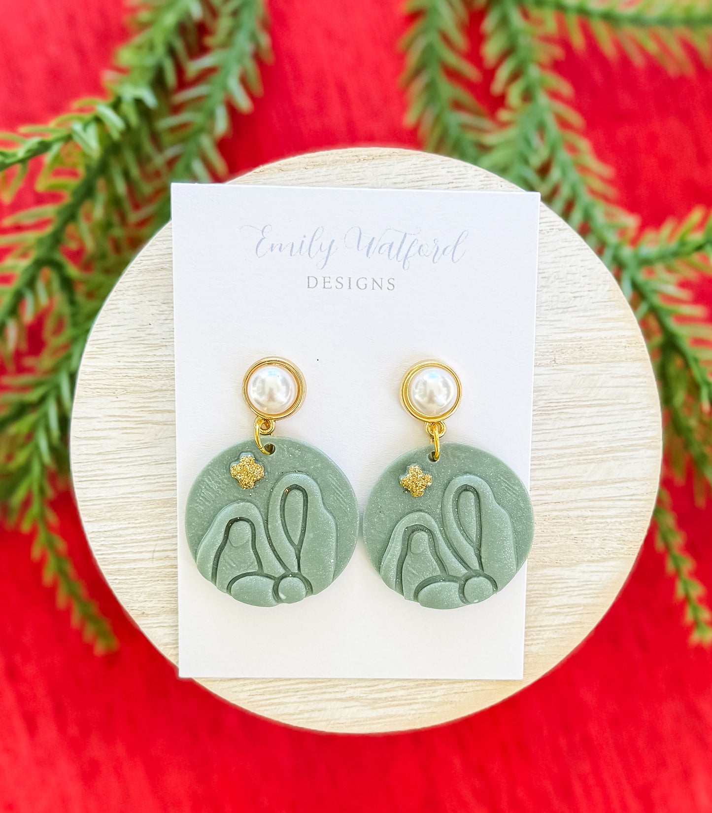 Circle Nativity Scene (Seafoam)