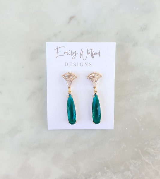 Emerald Stone Dangle