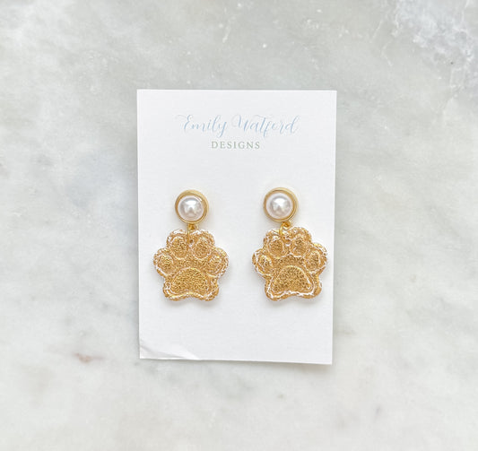 Golden Paw Print