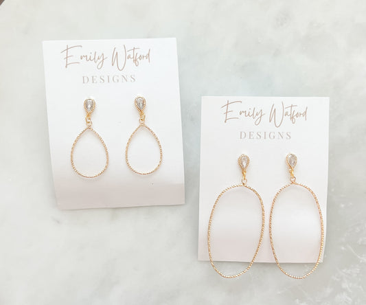 Teardrop Stud Dangle