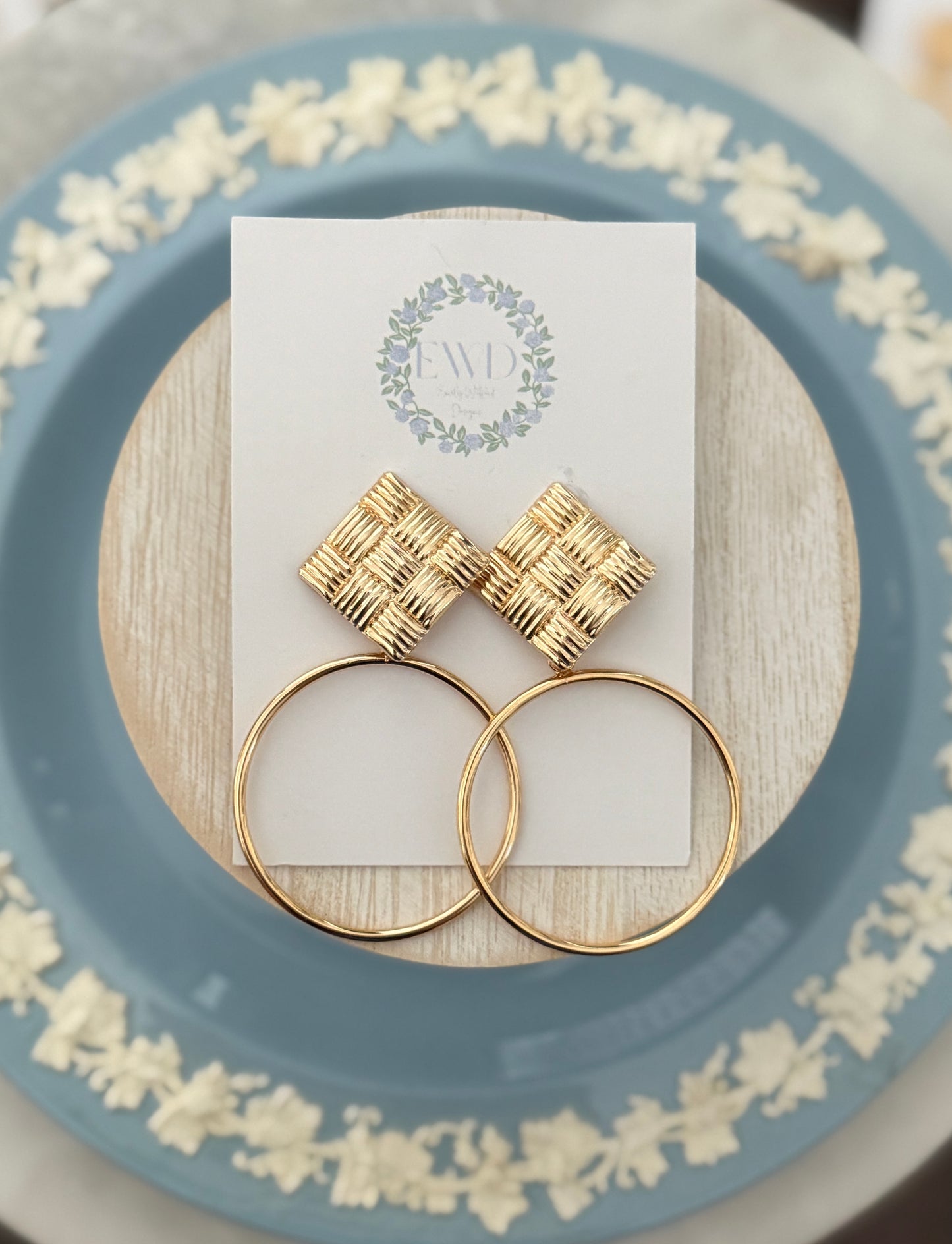 Woven Circle Dangle