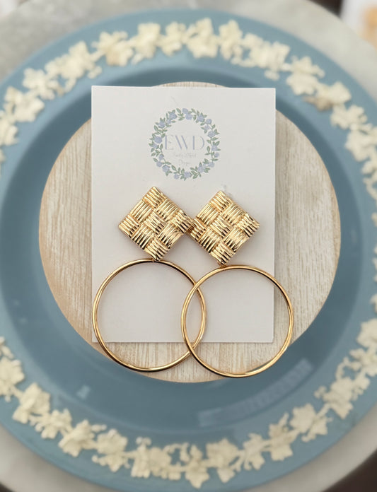 Woven Circle Dangle