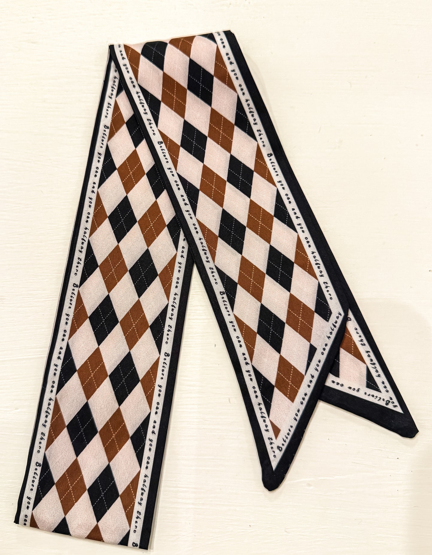 Brown Pattern Scarf ONLY