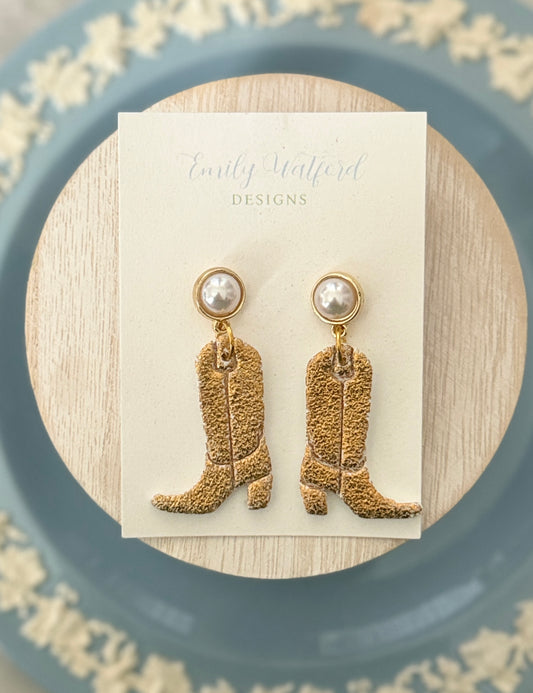 Golden Cowgirl Boots
