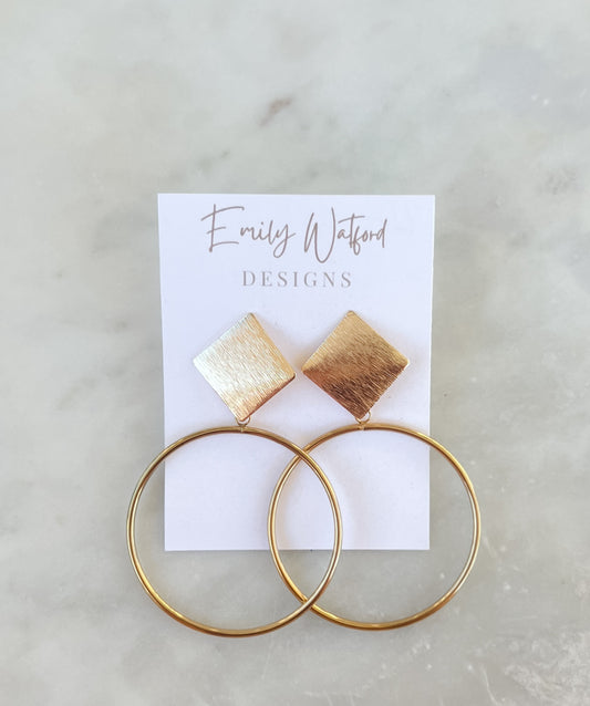 Large Gold Dangle