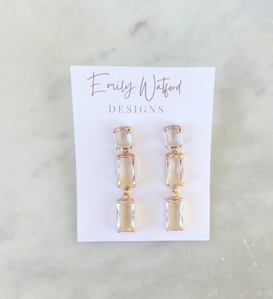 Three Tier Glass Dangle