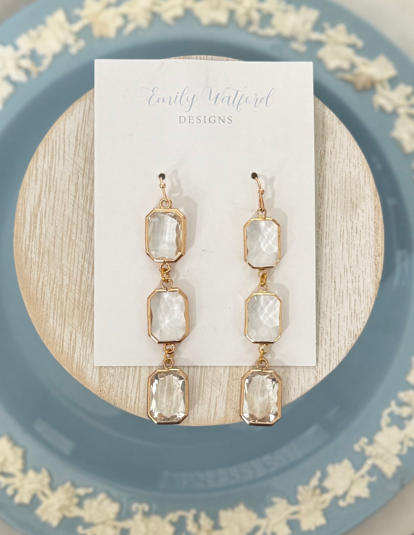 Three Tier Glass Dangle