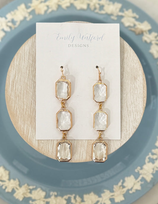 Three Tier Glass Dangle