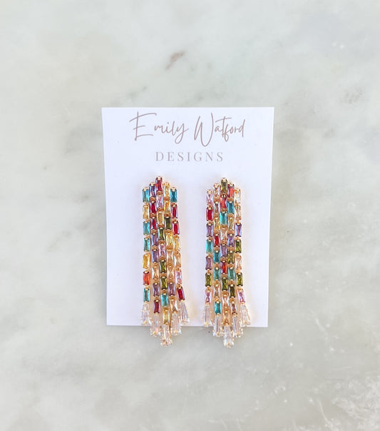 Multi Color Glass Tassel