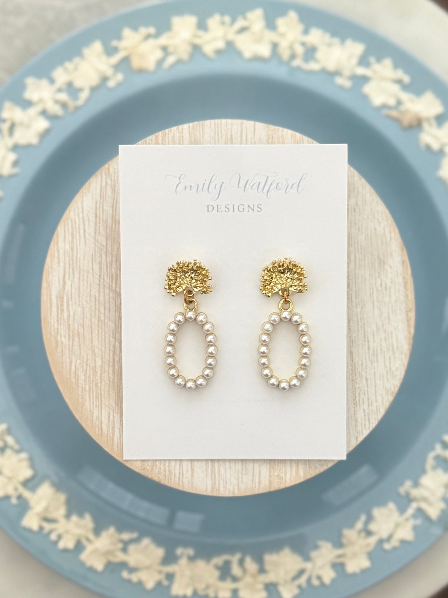 Gingko Pearl Dangle