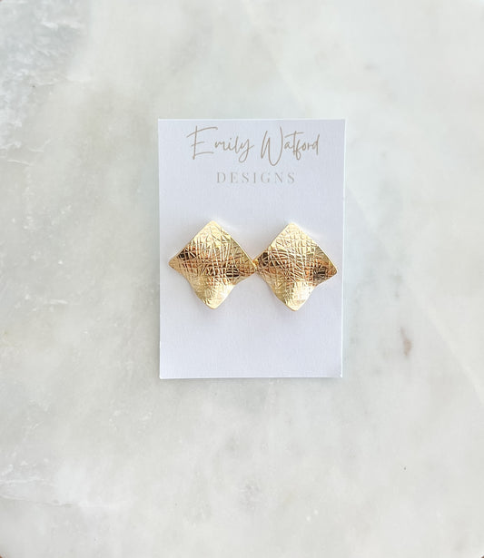 Gold Diamond Studs