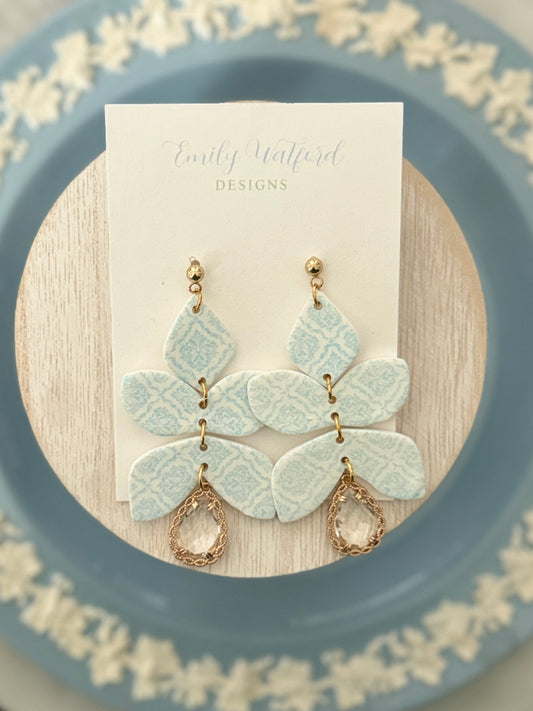 Blue Tile CZ Dangle