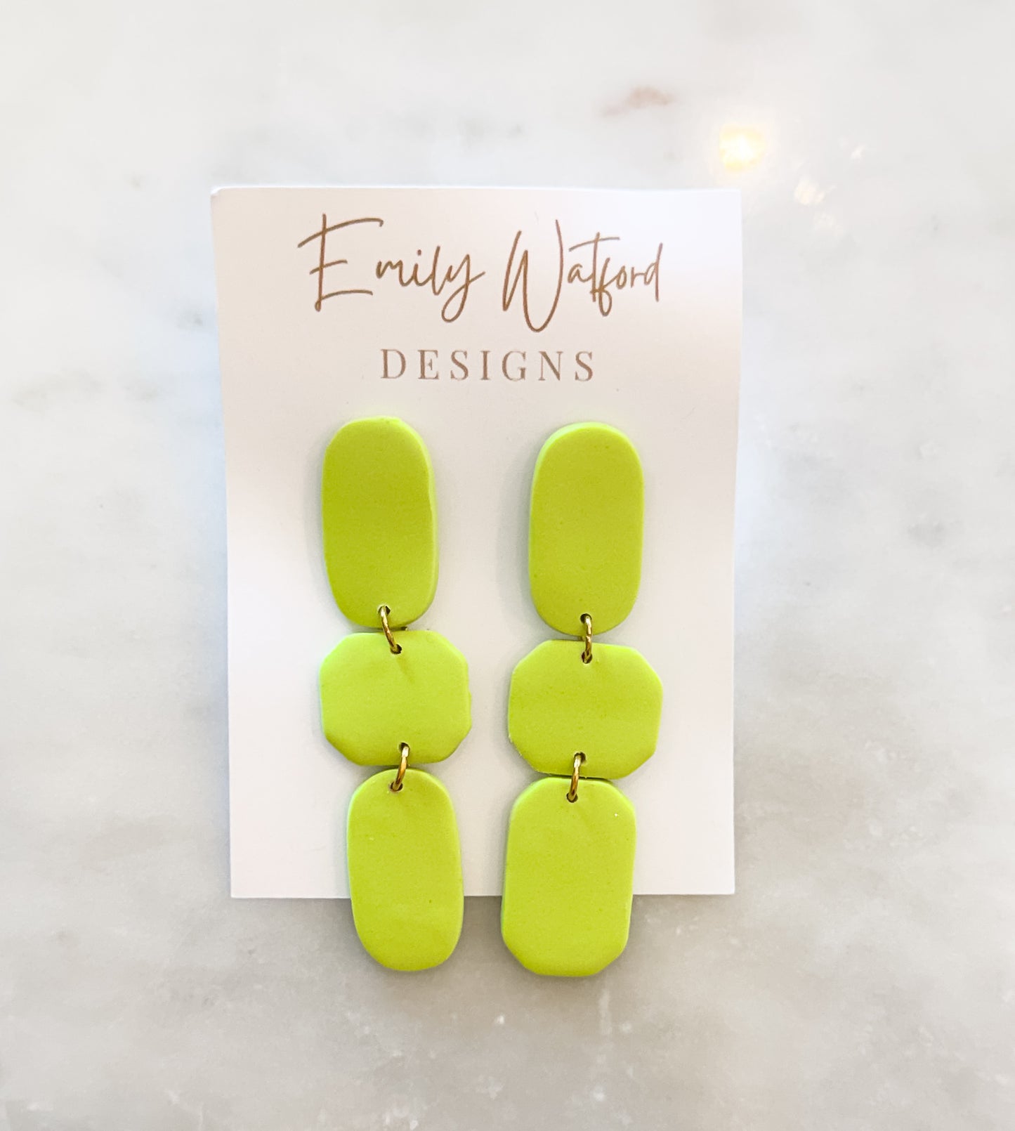 Lime green dangle